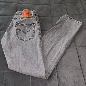 Levi's 505 mens grey jeans